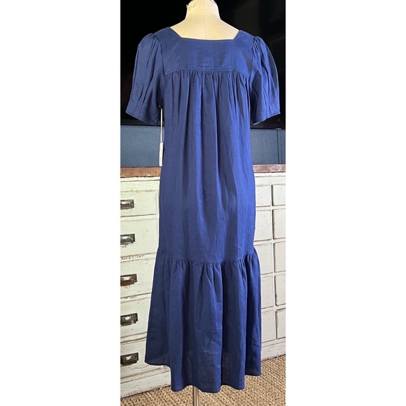 R.G. Kane 100% Linen Midi Dress S - Picture 4 of 8